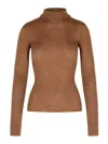 Sportmax 'flavia' Virgin Wool Sweater In Brown
