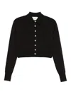 Sportmax Long-sleeved Knitted Jacket In Black