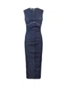 Sportmax Geranio Denim Midi Dress In Blue