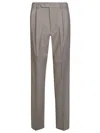 Sportmax Tailored Carrot Pants With Textured Fabric In Grigio
