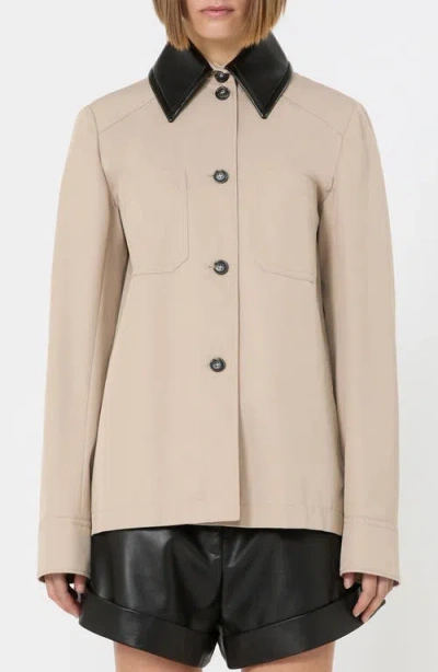 Sportmax Superbo Gathered Rain Jacket In Neutral