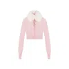 Sportmax Fur-collar Wool Cardigan