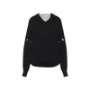 Sportmax Oversized Jumper With Detachable Sleeves In Black