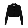Sportmax Long-sleeved Knitted Jacket In Black