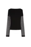 Sportmax Viscose Tight-fitting Sweater In Black