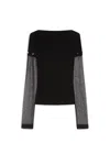 Sportmax Viscose Tight-fitting Sweater In Black