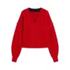 Sportmax Oversized Sweater With Detachable Sleeves In Red