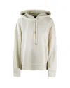 Sportmax Hooded Sweatshirt Kangaroo Pocket In White