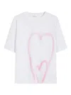 Sportmax Jersey Cotton Print T-shirt In White