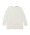 Sportmax T-shirt With Round Neck And Long Sleeves In White