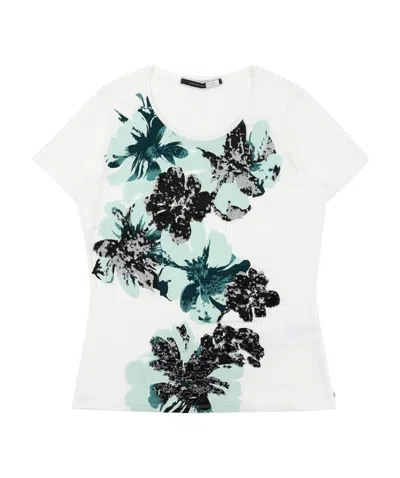 Sportmax T-shirt With Round Neck And Short Sleeves In White