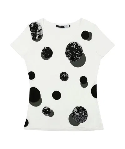 Sportmax T-shirt With Round Neck And Short Sleeves In White