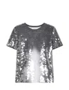 Sportmax Sequinned T-shirt In Black
