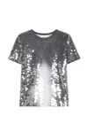 Sportmax Sequinned T-shirt In Black
