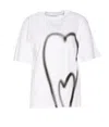 Sportmax Jersey T-shirt Heart Print In 015