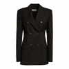 Sportmax Tailored Black Blazer With Notch Lapel And Flap Pockets In Black