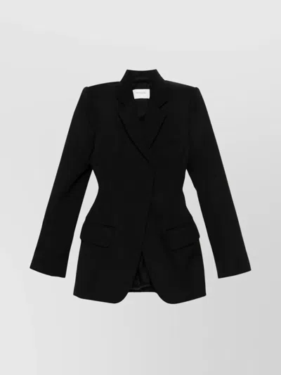 Sportmax Tailored Blazer Notched Lapels In Black