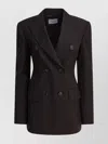 Sportmax Tailored Double-breasted Jackets Button Detailing In Black