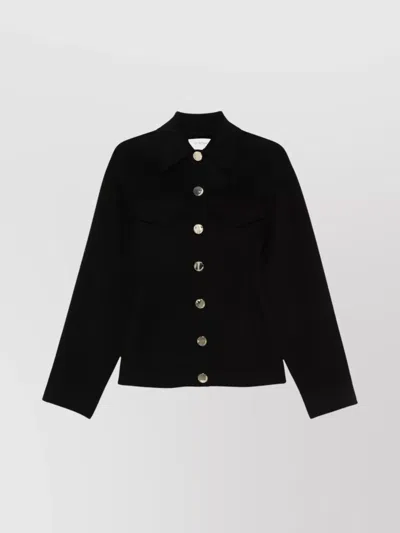 Sportmax Tailored Egeo Jacket Collared Neck In Black