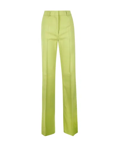 Sportmax Tailored Flared Trousers In Green