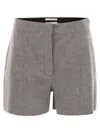 Sportmax Tailored Grey Shorts With Pressed Pleats And Classic Detailing In Gray