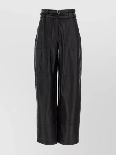 Sportmax 'tailored High Waist Wide Leg Trousers' In Black