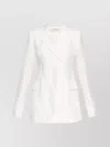 Sportmax Tailored Jacket With Flap Pockets And Notched Lapels In White