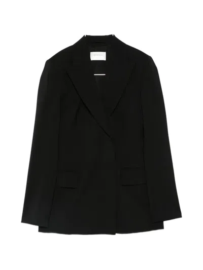 Sportmax Tailored Peak Lapel Blazer In Black