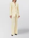 Sportmax Tailored Pinstripe Jacket Notch Lapel In Neutral
