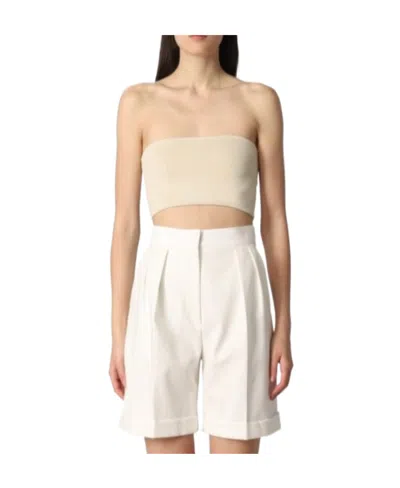Sportmax Tank Tops In Nude