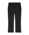Sportmax Wool Trousers With High Waist And Zipped Slits In Black