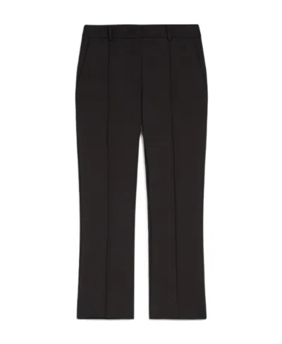 Sportmax Tapered-leg Concealed-fastening Trousers In Black