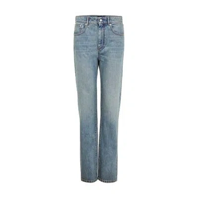 Sportmax Tasso Straight-cut Jeans In Blue
