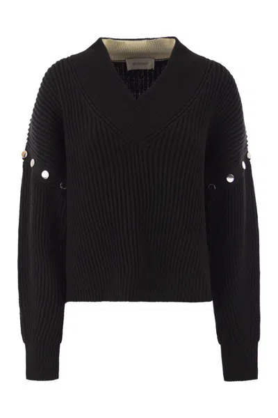 SPORTMAX SPORTMAX TAY - OVERSIZED JUMPER WITH DETACHABLE SLEEVES