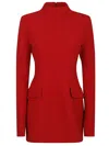 Sportmax Terfrite Wool-blend Gabardine Minidress In Red