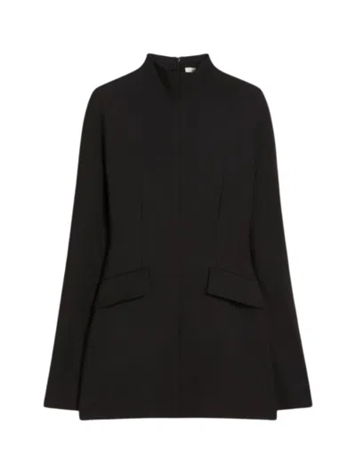 Sportmax Tefrite Long Sleeve Jersey Minidress In Black