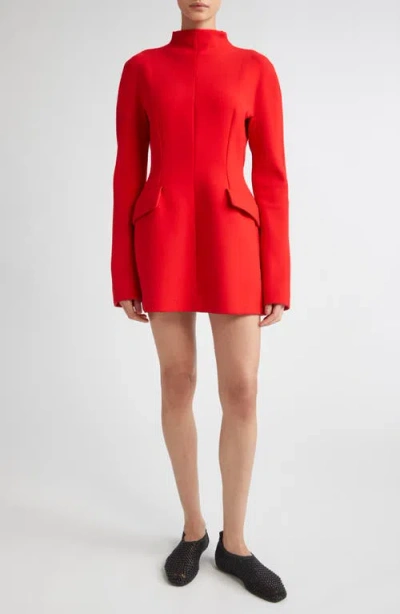 SPORTMAX SPORTMAX TEFRITE LONG SLEEVE JERSEY MINIDRESS