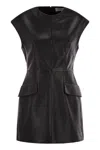 Sportmax Sleeveless Nappa Dress In Black