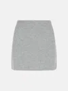 Sportmax Ribbed-knit Mini Skirt In Grey