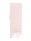 Sportmax Fringed Edge Scarf Collection In Pink