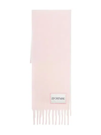 SPORTMAX "TENUE" SCARF,2522546012600 002 PINK