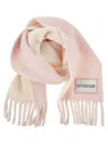 Sportmax Tenue Two Colour Scarf With Fringes In Multi