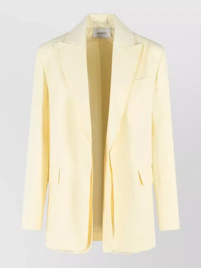 Sportmax Tenuta Blazer Viscose Blend Longline In Neutral