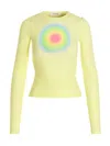 Sportmax Terry Top With Colorful Print In Yellow
