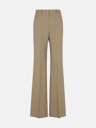 Sportmax 'teso' Brown Virgin Wool Blend Pants
