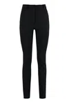 Sportmax Trousers Virgin Wool Belt Loops In Black