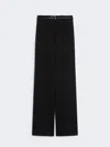 Sportmax "texas" Wide Fit Pants In Black