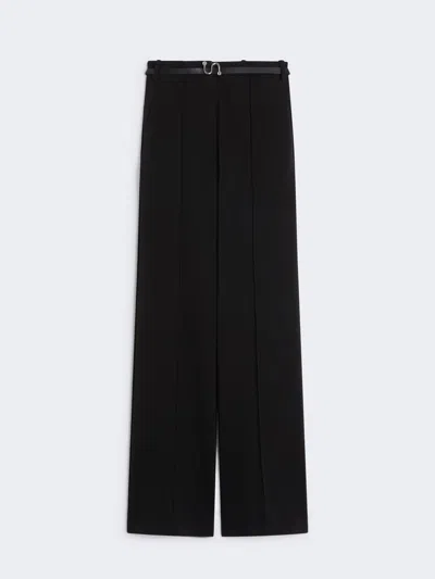 Sportmax "texas" Wide Fit Pants In Black
