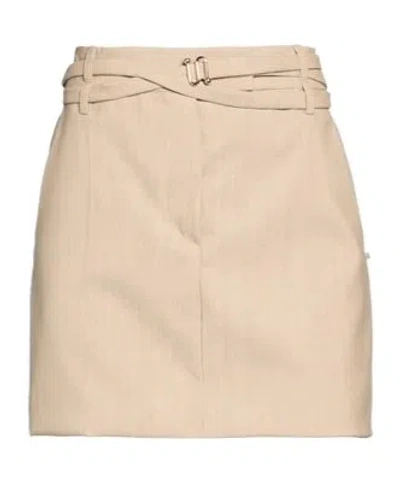 Sportmax Textured Mini Skirt In Nude
