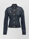 Sportmax 'threaded' Waistband Chest Pockets Long Sleeves Jacket In Blue